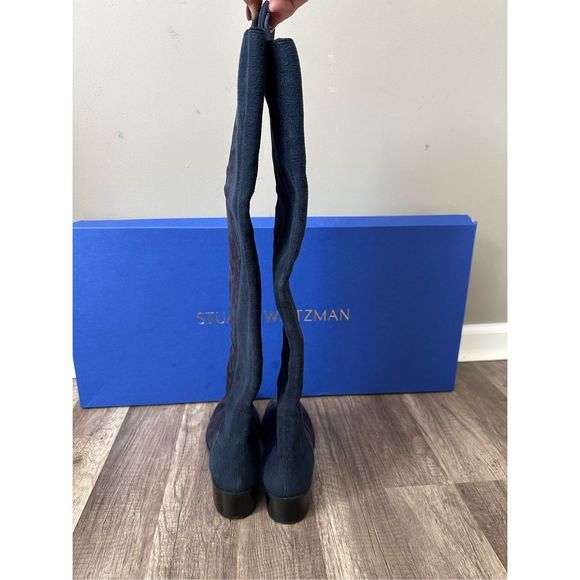 Stuart Weitzman Reserve Suede Over-the-Knee Boots - Picture 8 of 12